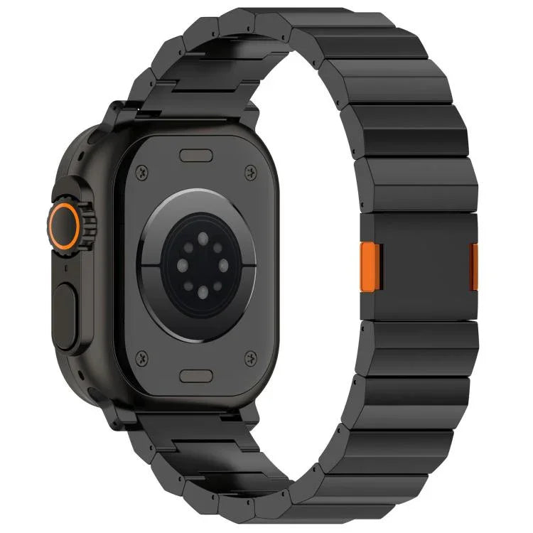 厚款單珠磁吸扣鈦合金錶帶，適用於 Apple Watch 46mm / 49mm / 45mm / 44mm，適用於 Apple Watch 42mm / 41mm / 40mm / 38mm