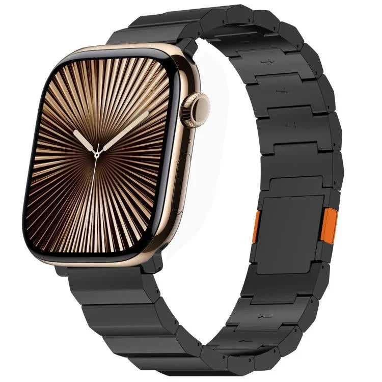 厚款單珠磁吸扣鈦合金錶帶，適用於 Apple Watch 46mm / 49mm / 45mm / 44mm，適用於 Apple Watch 42mm / 41mm / 40mm / 38mm