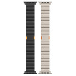 厚款單珠磁吸扣鈦合金錶帶，適用於 Apple Watch 46mm / 49mm / 45mm / 44mm，適用於 Apple Watch 42mm / 41mm / 40mm / 38mm