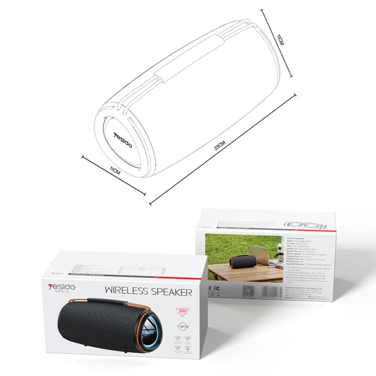 Yesido YSW38 30W 雙聲道立體聲戶外藍牙喇叭，YSW38