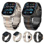 三珠安全扣鈦合金錶帶，適用於 Apple Watch 46mm / 49mm / 45mm / 44mm，適用於 Apple Watch 42mm / 41mm / 40mm / 38mm