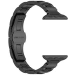 細腰三珠蝴蝶扣鈦合金錶帶，適用於 Apple Watch 46mm / 49mm / 45mm / 44mm，適用於 Apple Watch 42mm / 41mm / 40mm / 38mm
