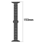 細腰三珠蝴蝶扣鈦合金錶帶，適用於 Apple Watch 46mm / 49mm / 45mm / 44mm，適用於 Apple Watch 42mm / 41mm / 40mm / 38mm