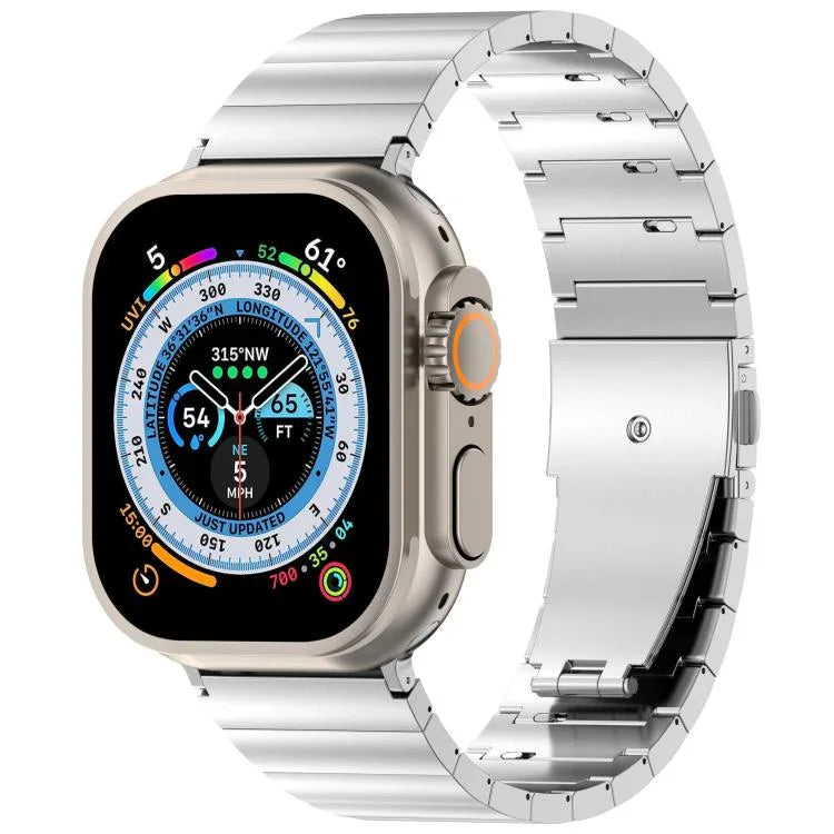 單珠快速釋放平扣鈦合金錶帶，適用於 Apple Watch 46mm / 49mm / 45mm / 44mm，適用於 Apple Watch 42mm / 41mm / 40mm / 38mm