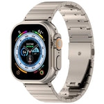 單珠快速釋放平扣鈦合金錶帶，適用於 Apple Watch 46mm / 49mm / 45mm / 44mm，適用於 Apple Watch 42mm / 41mm / 40mm / 38mm