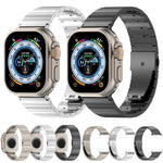 單珠快速釋放平扣鈦合金錶帶，適用於 Apple Watch 46mm / 49mm / 45mm / 44mm，適用於 Apple Watch 42mm / 41mm / 40mm / 38mm