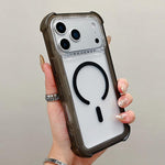 透明霧面TPU混合PC三合一MagSafe手機殼，適用於iPhone 17 Pro Max、iPhone 17 Pro、iPhone 17、iPhone Air、iPhone 16 Pro Max、iPhone 16 Pro、iPhone 16 Plus、iPhone 16