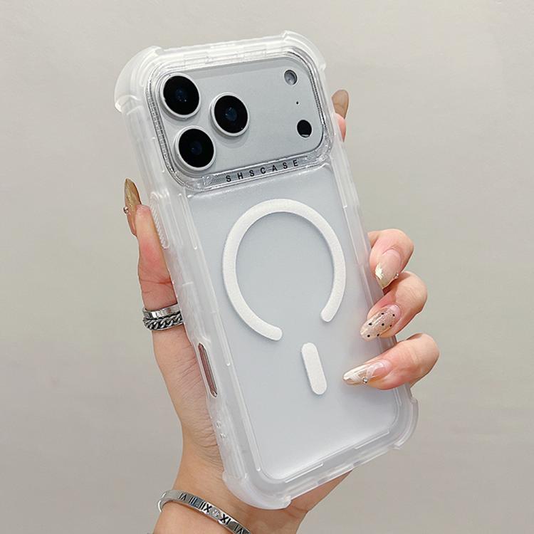 透明霧面TPU混合PC三合一MagSafe手機殼，適用於iPhone 17 Pro Max、iPhone 17 Pro、iPhone 17、iPhone Air、iPhone 16 Pro Max、iPhone 16 Pro、iPhone 16 Plus、iPhone 16