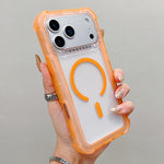 透明霧面TPU混合PC三合一MagSafe手機殼，適用於iPhone 17 Pro Max、iPhone 17 Pro、iPhone 17、iPhone Air、iPhone 16 Pro Max、iPhone 16 Pro、iPhone 16 Plus、iPhone 16