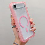 透明霧面TPU混合PC三合一MagSafe手機殼，適用於iPhone 17 Pro Max、iPhone 17 Pro、iPhone 17、iPhone Air、iPhone 16 Pro Max、iPhone 16 Pro、iPhone 16 Plus、iPhone 16
