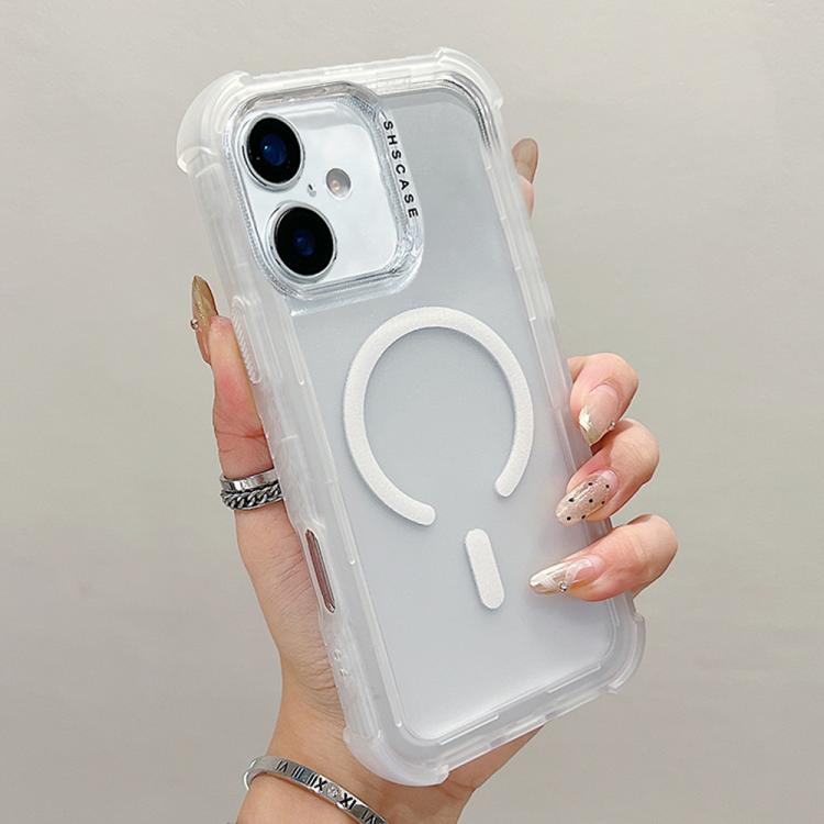 透明霧面TPU混合PC三合一MagSafe手機殼，適用於iPhone 17 Pro Max、iPhone 17 Pro、iPhone 17、iPhone Air、iPhone 16 Pro Max、iPhone 16 Pro、iPhone 16 Plus、iPhone 16