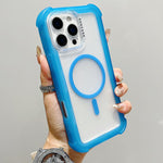 透明霧面TPU混合PC三合一MagSafe手機殼，適用於iPhone 17 Pro Max、iPhone 17 Pro、iPhone 17、iPhone Air、iPhone 16 Pro Max、iPhone 16 Pro、iPhone 16 Plus、iPhone 16