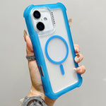 透明霧面TPU混合PC三合一MagSafe手機殼，適用於iPhone 17 Pro Max、iPhone 17 Pro、iPhone 17、iPhone Air、iPhone 16 Pro Max、iPhone 16 Pro、iPhone 16 Plus、iPhone 16