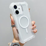 透明霧面TPU混合PC三合一MagSafe手機殼，適用於iPhone 17 Pro Max、iPhone 17 Pro、iPhone 17、iPhone Air、iPhone 16 Pro Max、iPhone 16 Pro、iPhone 16 Plus、iPhone 16