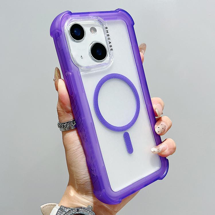 透明霧面TPU混合PC三合一MagSafe手機殼，適用於iPhone 15 Pro Max、iPhone 15 Pro、iPhone 15 Plus、iPhone 15、iPhone 14 Plus、iPhone 14、iPhone 14 Pro、iPhone 14 Pro Max