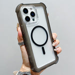 透明霧面TPU混合PC三合一MagSafe手機殼，適用於iPhone 15 Pro Max、iPhone 15 Pro、iPhone 15 Plus、iPhone 15、iPhone 14 Plus、iPhone 14、iPhone 14 Pro、iPhone 14 Pro Max