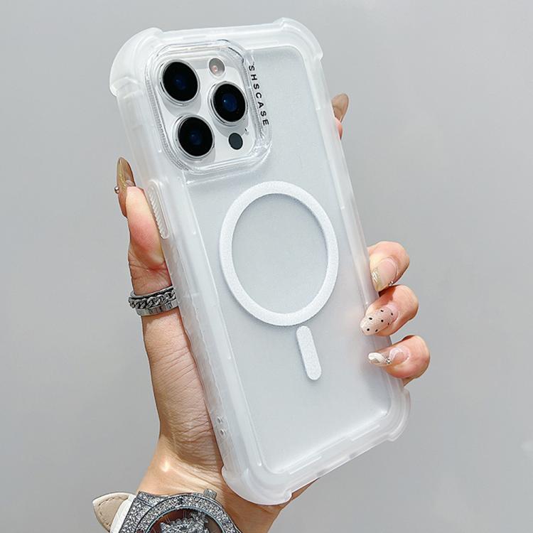 透明霧面TPU混合PC三合一MagSafe手機殼，適用於iPhone 15 Pro Max、iPhone 15 Pro、iPhone 15 Plus、iPhone 15、iPhone 14 Plus、iPhone 14、iPhone 14 Pro、iPhone 14 Pro Max