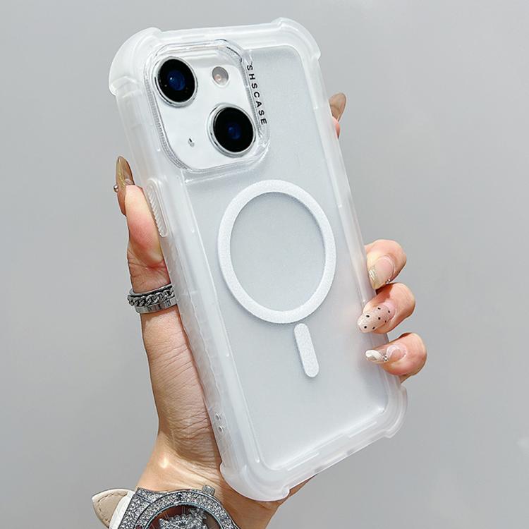 透明霧面TPU混合PC三合一MagSafe手機殼，適用於iPhone 15 Pro Max、iPhone 15 Pro、iPhone 15 Plus、iPhone 15、iPhone 14 Plus、iPhone 14、iPhone 14 Pro、iPhone 14 Pro Max
