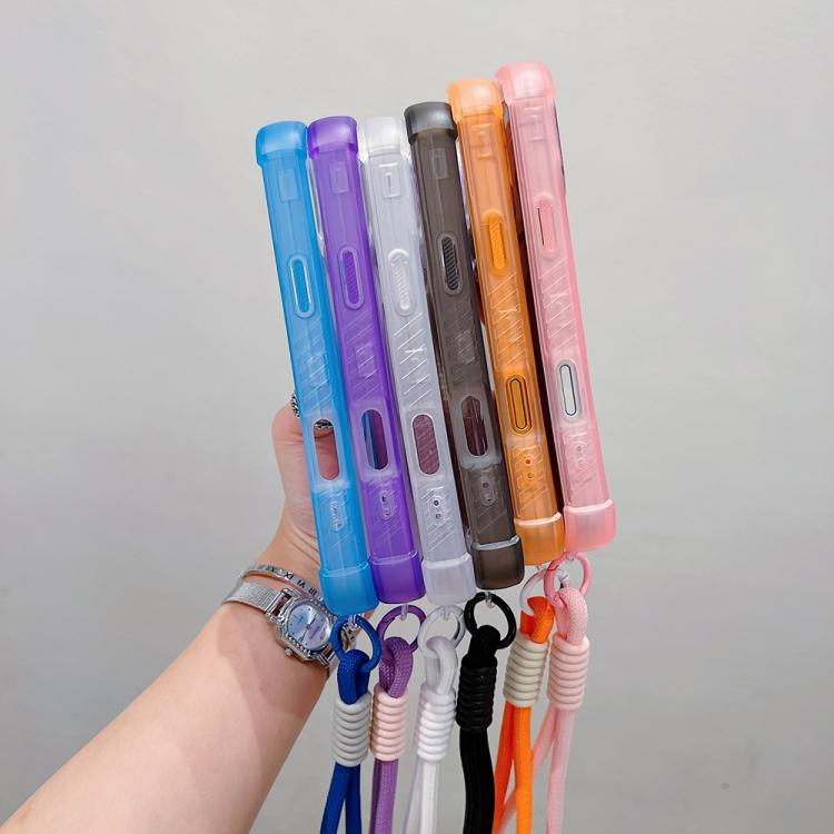 透明霧面TPU混合PC三合一MagSafe手機殼附手腕帶，適用於iPhone 17 Pro Max、iPhone 17 Pro、iPhone 17、iPhone Air、iPhone 16 Pro Max、iPhone 16 Pro、iPhone 16 Plus、iPhone 16