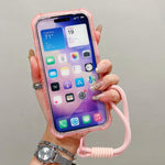 透明霧面TPU混合PC三合一MagSafe手機殼附手腕帶，適用於iPhone 17 Pro Max、iPhone 17 Pro、iPhone 17、iPhone Air、iPhone 16 Pro Max、iPhone 16 Pro、iPhone 16 Plus、iPhone 16