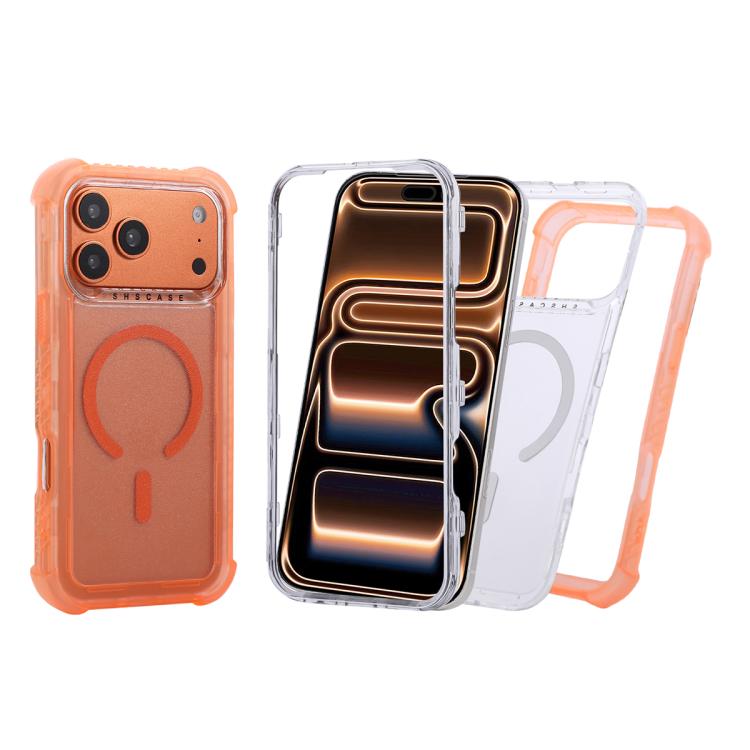 透明霧面TPU混合PC三合一MagSafe手機殼附手腕帶，適用於iPhone 13 Pro Max、iPhone 13 Pro、iPhone 13、iPhone 12 Pro Max