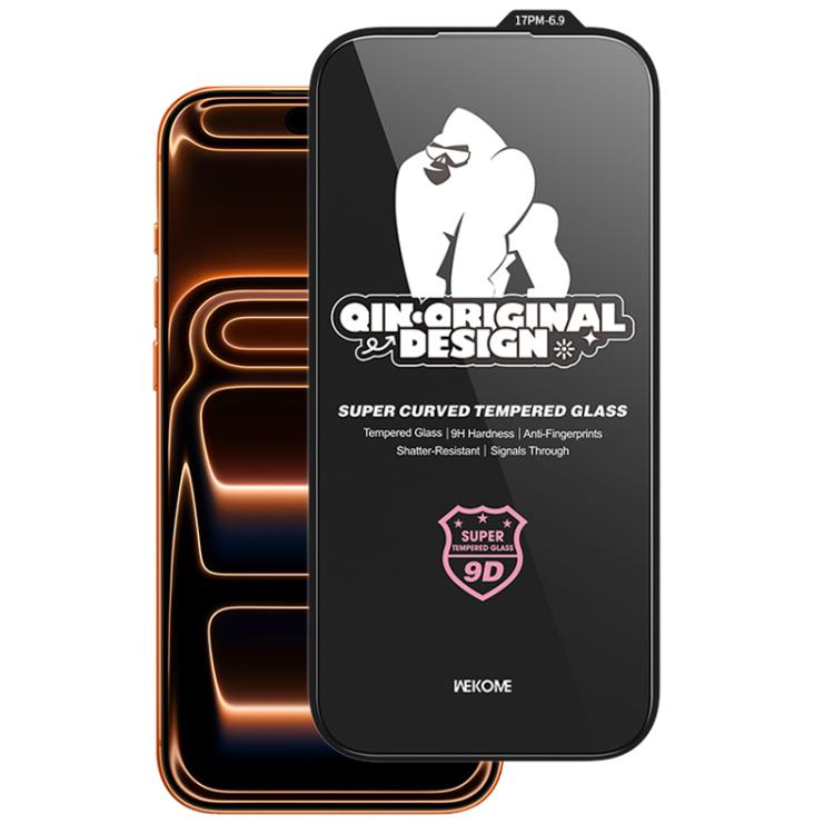 WK WTP-120 秦系列 9D 曲面大弧 HD 鋼化玻璃膜，適用於 iPhone 17 Pro Max，適用於 iPhone 17 Pro，適用於 iPhone 17 / 16 Pro，適用於 iPhone Air