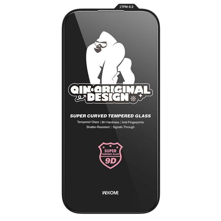 WK WTP-120 秦系列 9D 曲面大弧 HD 鋼化玻璃膜，適用於 iPhone 17 Pro Max，適用於 iPhone 17 Pro，適用於 iPhone 17 / 16 Pro，適用於 iPhone Air