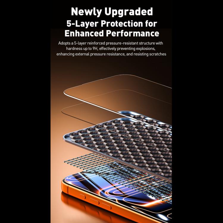 WK WTP-120 秦系列 9D 曲面大弧 HD 鋼化玻璃膜，適用於 iPhone 17 Pro Max，適用於 iPhone 17 Pro，適用於 iPhone 17 / 16 Pro，適用於 iPhone Air