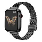 細款磁吸扣鋼網金屬錶帶，適用於 Apple Watch 46mm / 49mm / 45mm / 44mm，適用於 Apple Watch 42mm / 41mm / 40mm / 38mm