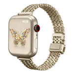 細款磁吸扣鋼網金屬錶帶，適用於 Apple Watch 46mm / 49mm / 45mm / 44mm，適用於 Apple Watch 42mm / 41mm / 40mm / 38mm