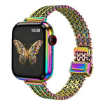 細款磁吸扣鋼網金屬錶帶，適用於 Apple Watch 46mm / 49mm / 45mm / 44mm，適用於 Apple Watch 42mm / 41mm / 40mm / 38mm