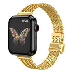 細款磁吸扣鋼網金屬錶帶，適用於 Apple Watch 46mm / 49mm / 45mm / 44mm，適用於 Apple Watch 42mm / 41mm / 40mm / 38mm