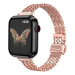 細款磁吸扣鋼網金屬錶帶，適用於 Apple Watch 46mm / 49mm / 45mm / 44mm，適用於 Apple Watch 42mm / 41mm / 40mm / 38mm