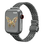 細款磁吸扣鋼網金屬錶帶，適用於 Apple Watch 46mm / 49mm / 45mm / 44mm，適用於 Apple Watch 42mm / 41mm / 40mm / 38mm