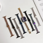 細款磁吸扣鋼網金屬錶帶，適用於 Apple Watch 46mm / 49mm / 45mm / 44mm，適用於 Apple Watch 42mm / 41mm / 40mm / 38mm