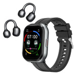 D12 2.01 吋 TFT 螢幕智慧藍牙手錶與耳機 2 合 1 支援無線通話