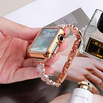 xDfind 心形貝殼金屬錶帶，適用於 Apple Watch 42 / 44 / 45 / 46 / 49mm，適用於 Apple Watch 38 / 40 / 41 / S11 42mm