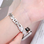 xDfind 心形貝殼金屬錶帶，適用於 Apple Watch 42 / 44 / 45 / 46 / 49mm，適用於 Apple Watch 38 / 40 / 41 / S11 42mm