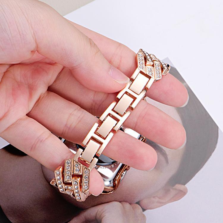 xDfind 鑽孔斜紋 H 形金屬錶帶，適用於 Apple Watch 42 / 44 / 45 / 46 / 49mm，適用於 Apple Watch 38 / 40 / 41 / S11 42mm