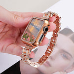xDfind 鑽孔斜紋 H 形金屬錶帶，適用於 Apple Watch 42 / 44 / 45 / 46 / 49mm，適用於 Apple Watch 38 / 40 / 41 / S11 42mm