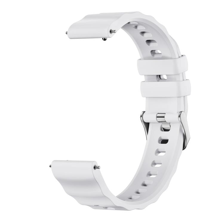 xDfind Quick Release Spring Bar Silver Buckle Solid Color Silicone Watch Band, For Huawei Watch GT 6 / 5 / 4 41mm