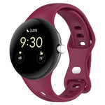 xDfind 小腰蝴蝶扣矽膠錶帶，適用於 Google Pixel Watch 4 / 3 / 2 / 1 41mm