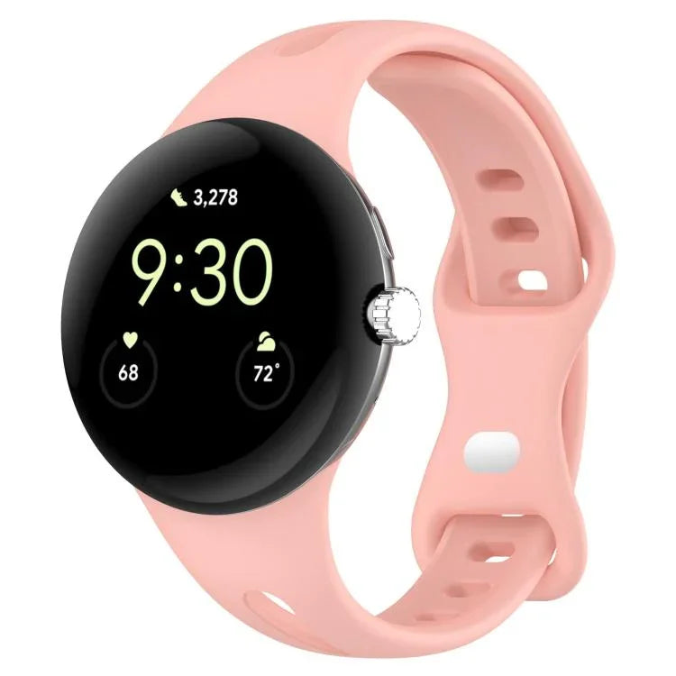 xDfind 小腰蝴蝶扣矽膠錶帶，適用於 Google Pixel Watch 4 / 3 / 2 / 1 41mm