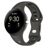 xDfind 小腰蝴蝶扣矽膠錶帶，適用於 Google Pixel Watch 4 / 3 / 2 / 1 41mm