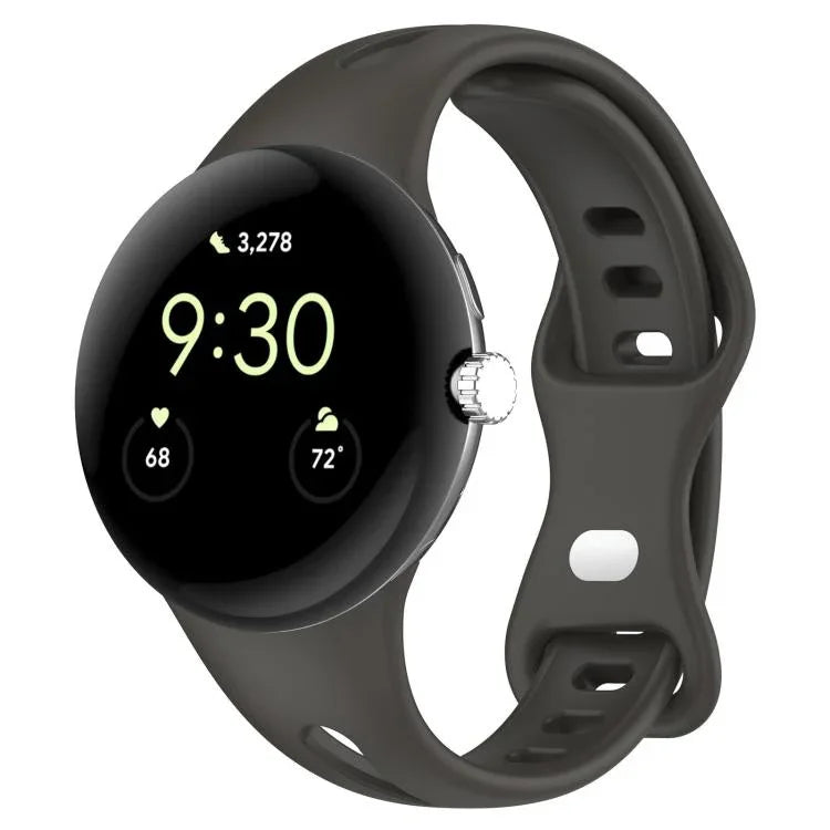 xDfind 小腰蝴蝶扣矽膠錶帶，適用於 Google Pixel Watch 4 / 3 / 2 / 1 41mm