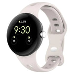 xDfind 小腰蝴蝶扣矽膠錶帶，適用於 Google Pixel Watch 4 / 3 / 2 / 1 41mm