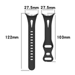 xDfind 小腰蝴蝶扣矽膠錶帶，適用於 Google Pixel Watch 4 / 3 / 2 / 1 41mm