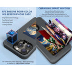 四色電子墨水螢幕NFC DIY手機殼，適用於iPhone 17 Pro Max，適用於iPhone 17 Pro