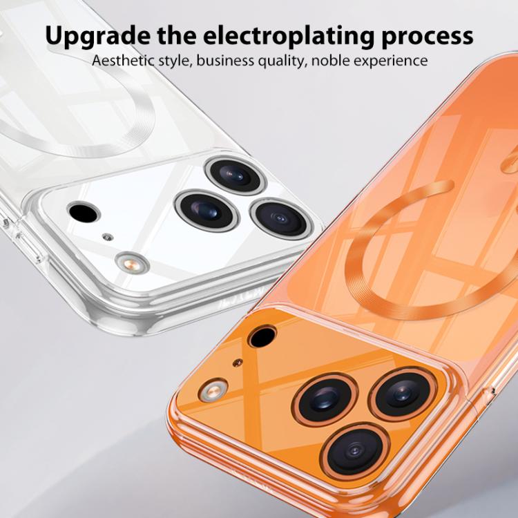 GKK幻影CD紋磁吸MagSafe透明手機殼，適用於iPhone 17 Pro Max，適用於iPhone 17 Pro