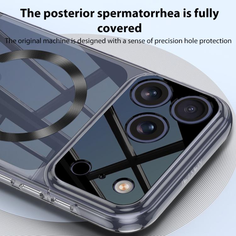 GKK幻影CD紋磁吸MagSafe透明手機殼，適用於iPhone 17 Pro Max，適用於iPhone 17 Pro